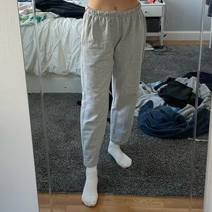 Gray wide leg sweatpants Size M
